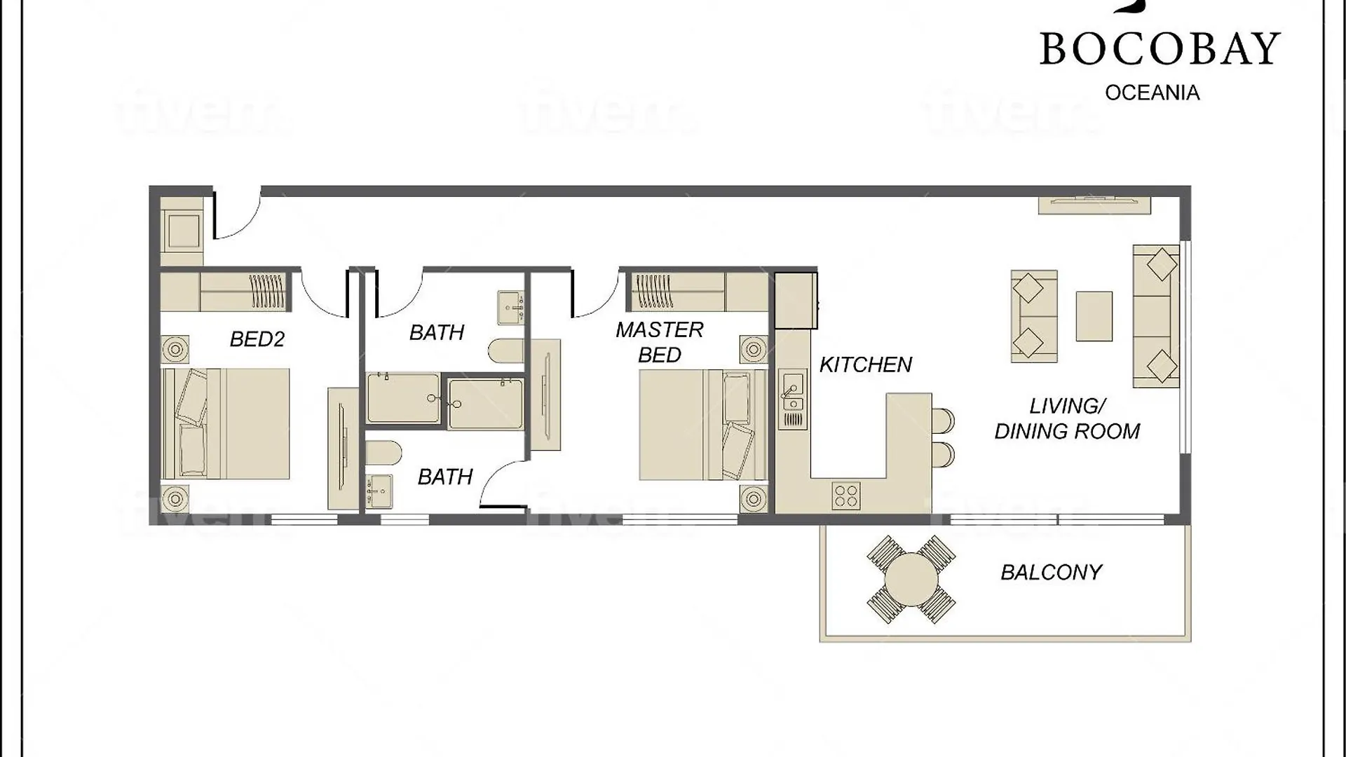 פאלם ביץ' Oceania Residences דירה