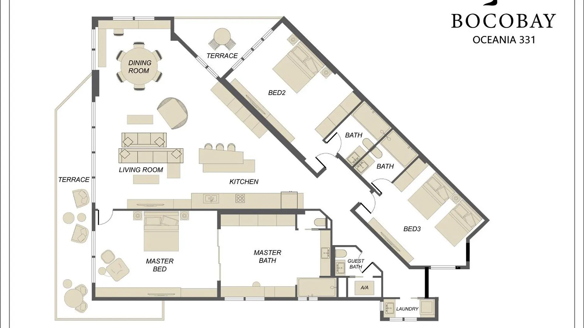 דירה פאלם ביץ' Oceania Residences